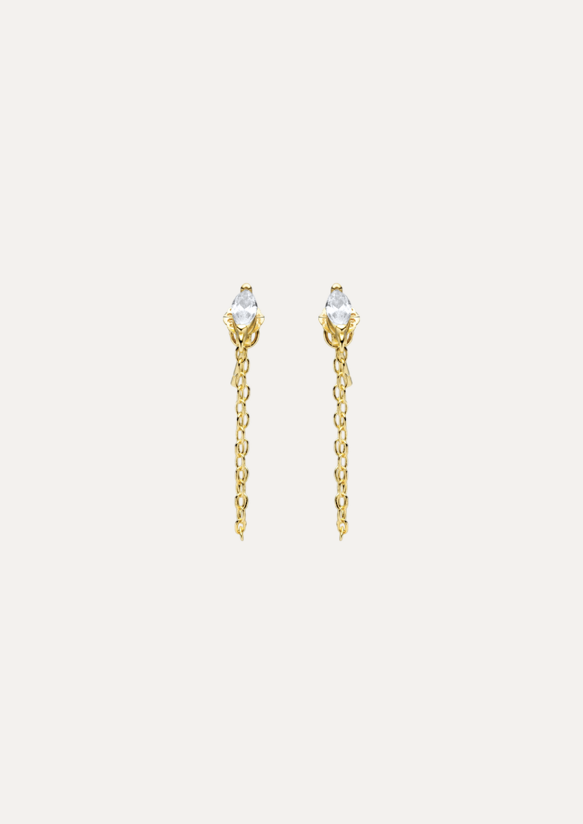 Azure Marquise-Cut Chain Earrings