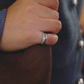 Selene Pavé Dome Pinky Ring