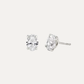 Elena Oval-Cut Diamond Stud Earrings - Daiya Jewels 