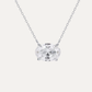 Elena Oval Diamond Solitaire Necklace - Daiya Jewels 