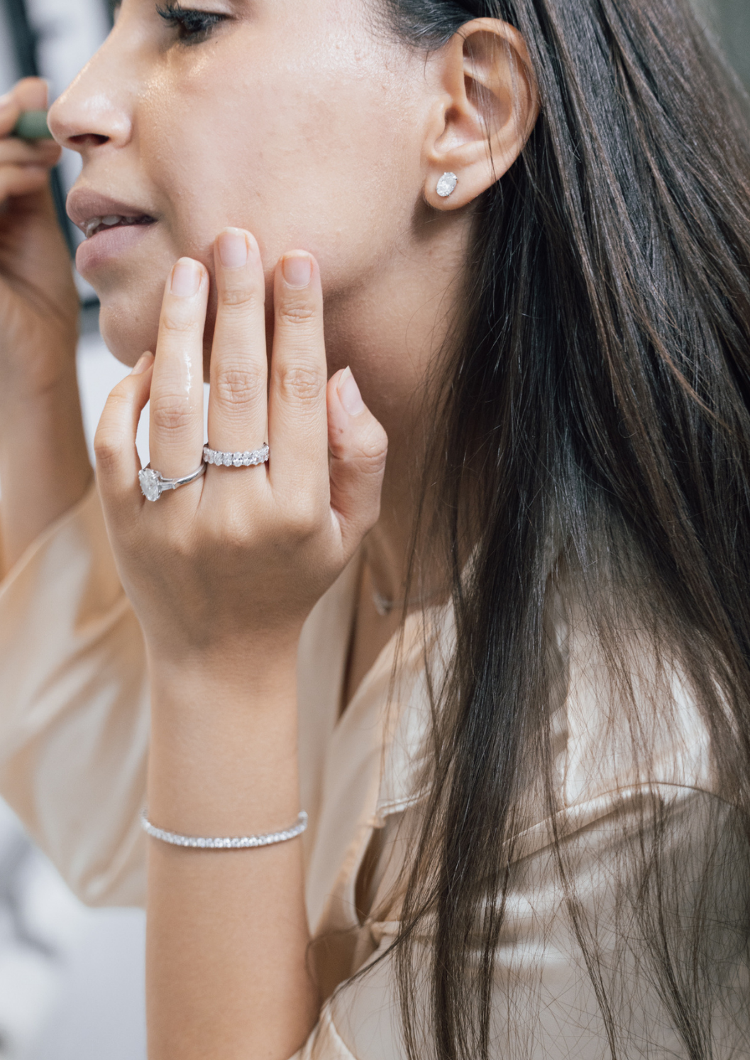 Elenea Eternity Oval-Cut Ring - Daiya Jewels 