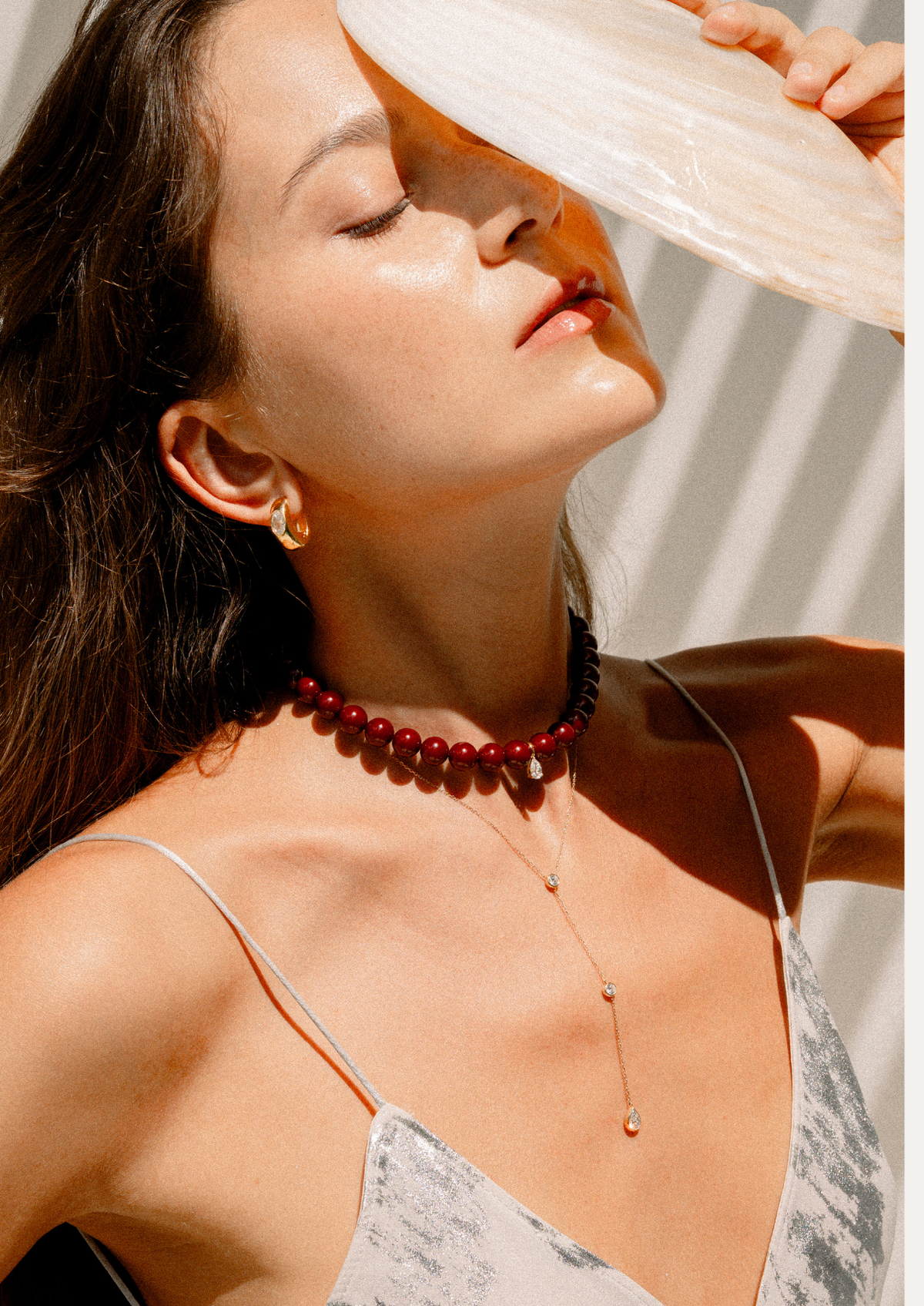 Lyne Y Mixed Diamond Necklace