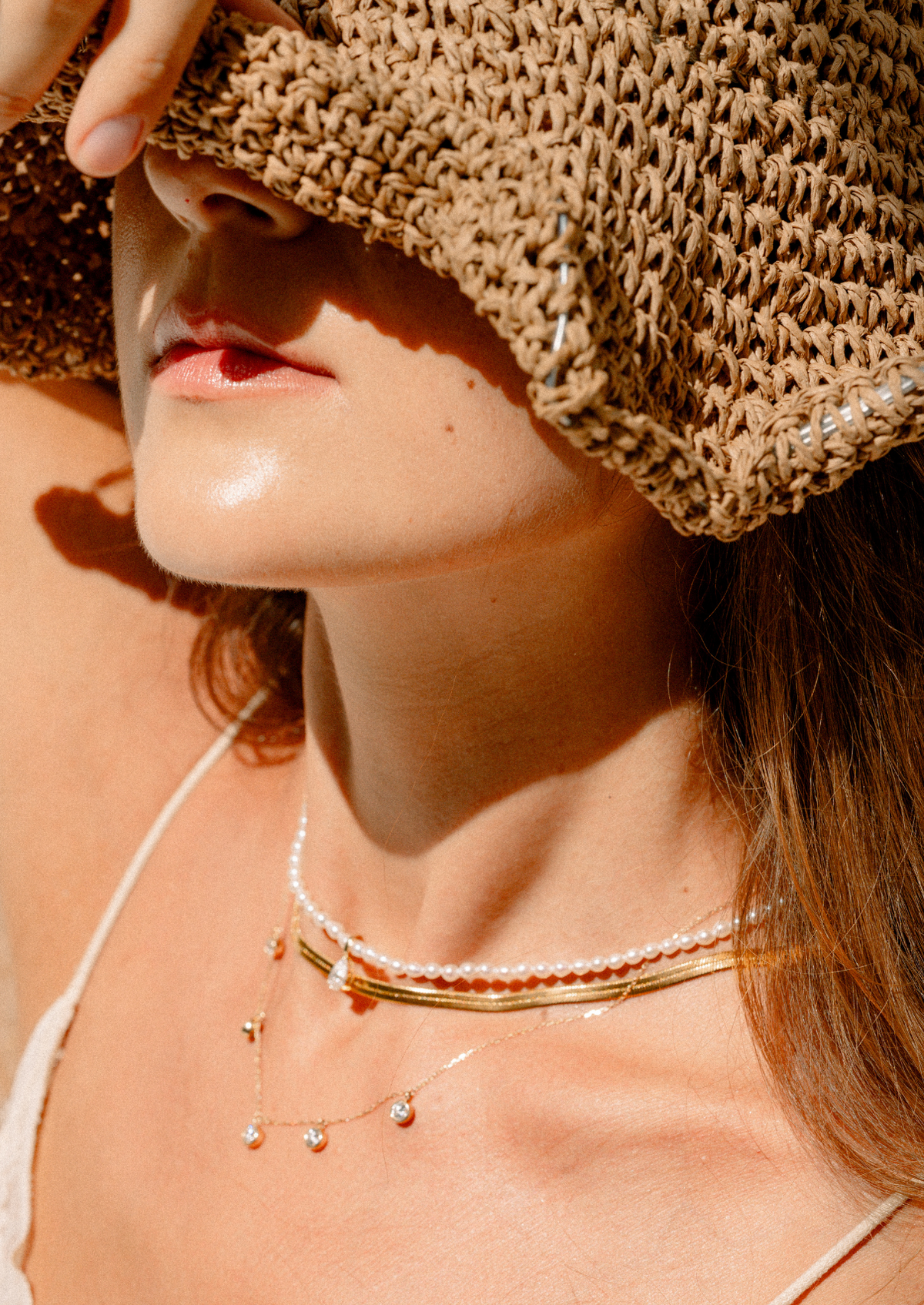 Danae Pendant Pear-Cut Diamond Necklace