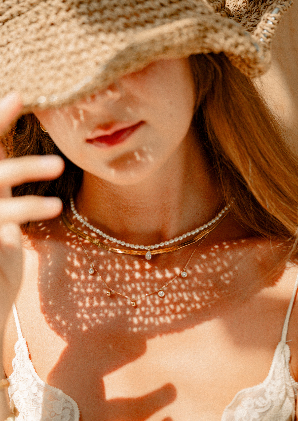 Danae Pendant Pear-Cut Diamond Necklace