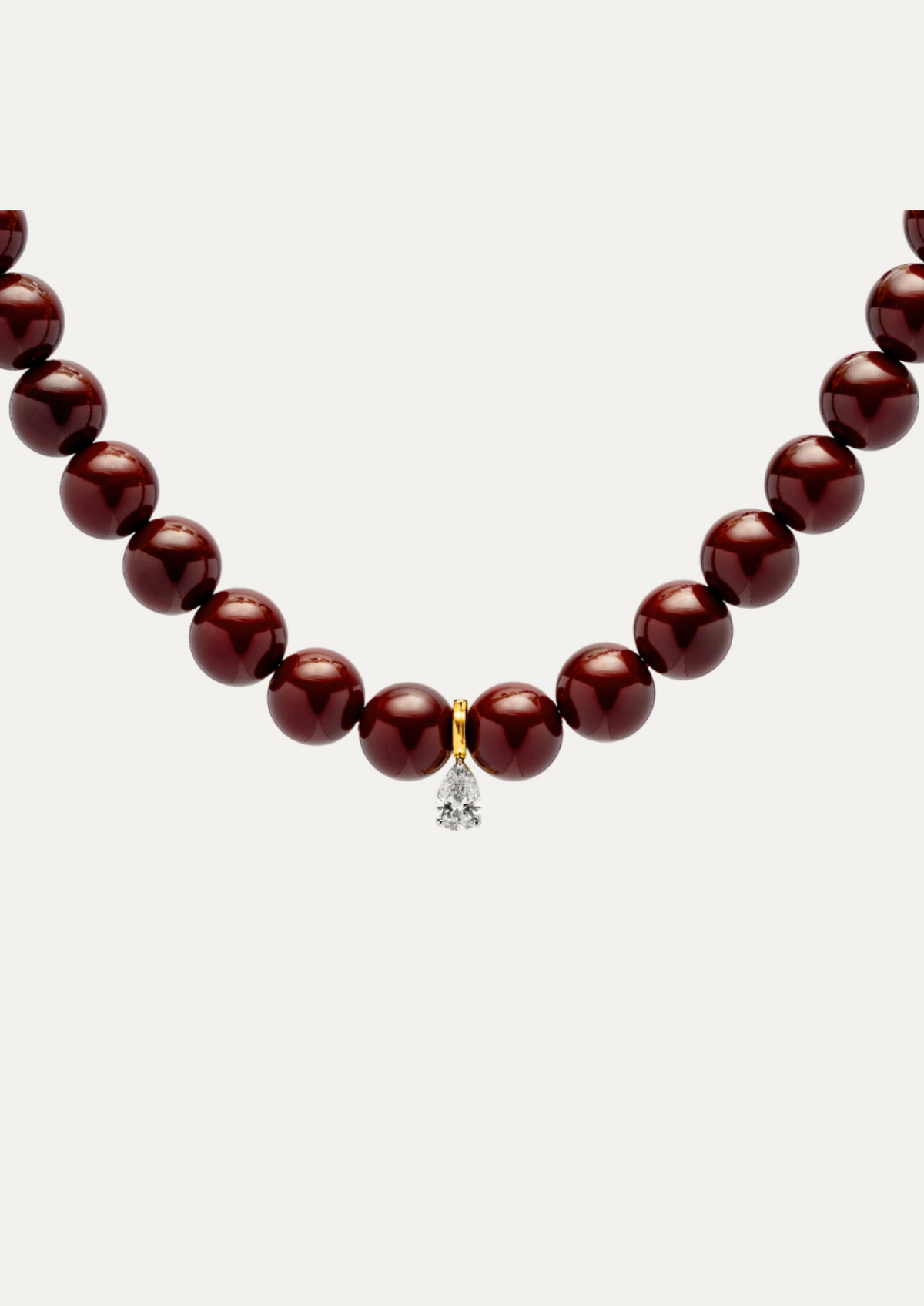 Danae Pendant Pear-Cut Diamond Necklace