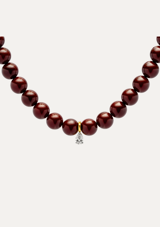 Danae Pendant Pear-Cut Diamond Necklace