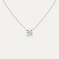 Lea Round Diamond Solitaire Necklace - Daiya Jewels 