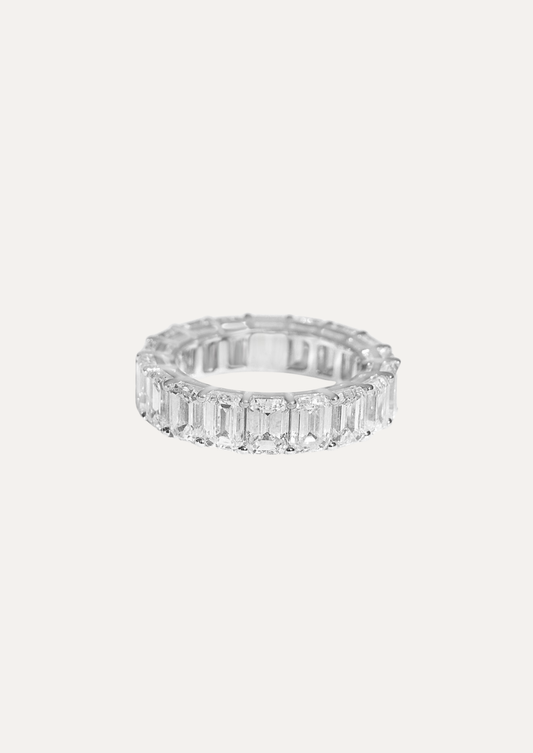 Linea Eternity Emerald-Cut Ring - Daiya Jewels 