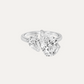 Zoe Pear-Cut Diamond Toi & Moi Ring