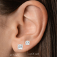 Lea Round-Cut Diamond Stud Earrings